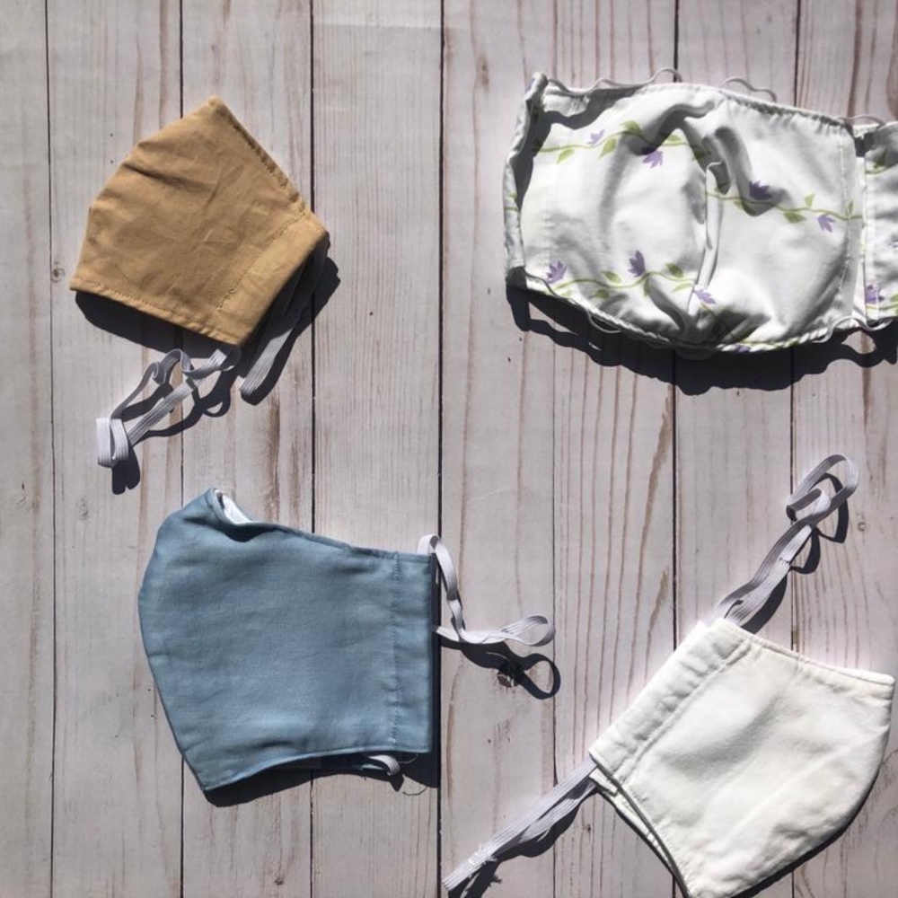 Triple Layer Cotton Face Masks Washable Reusable